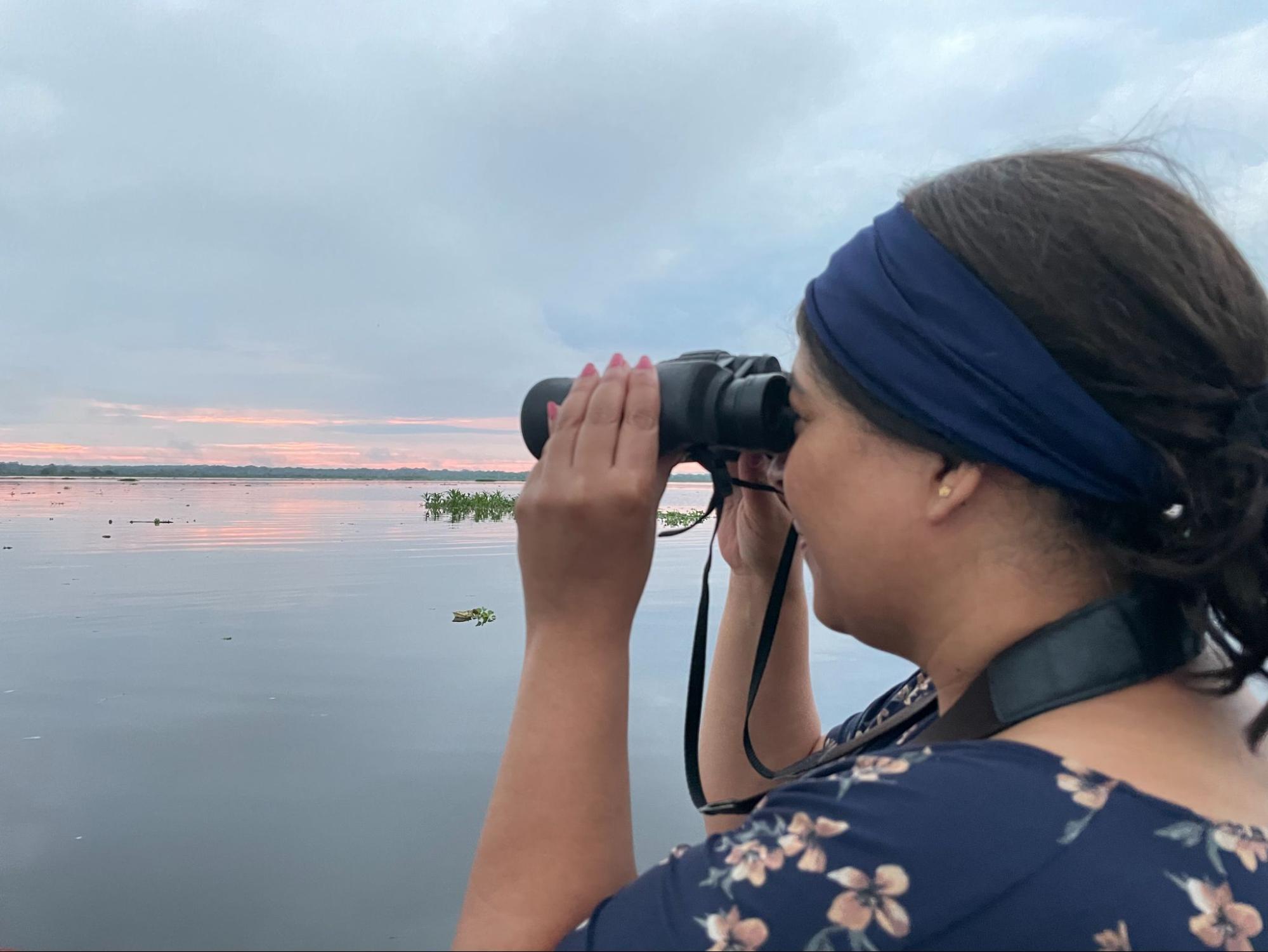 Dr. Aisha Khatib’s experiences swimming with the dolphins in the Amazon.